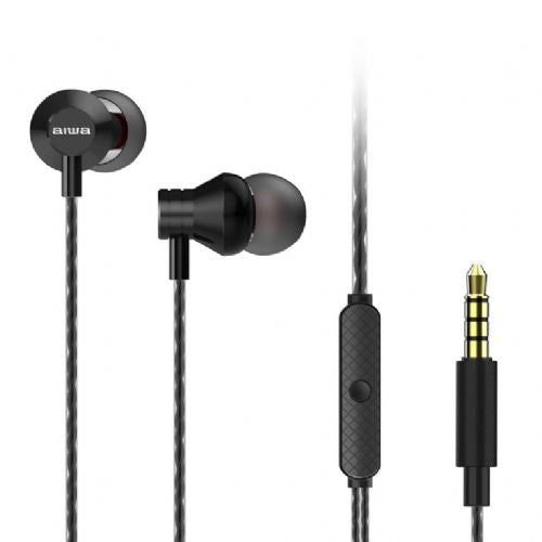 AIWA Wired Headphones with Microphone ESTM-50BK