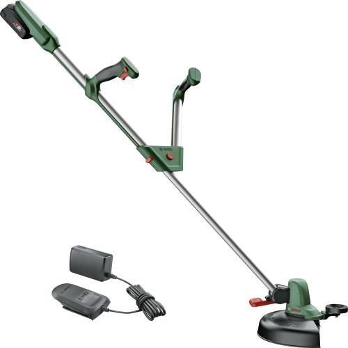 Cordless string trimmer Bosch UniversalGrassCut 18V-260, Li-Ion battery 2.0 Ah, Power For All Alliance, green-black