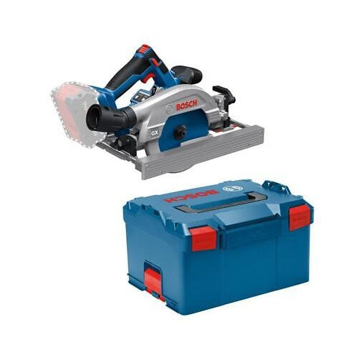 Cordless circular saw Bosch GKS 18V-57-2 GX Professional solo, 18 V, without battery and charger, in L-Boxx, blue/black