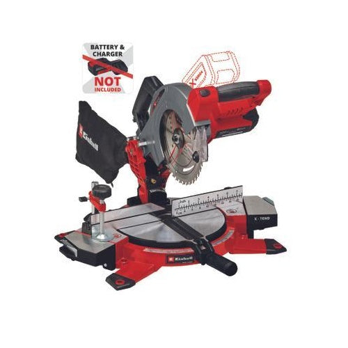 Cordless crosscut and mitre saw Einhell TE-MS 18/210 Li-Solo, 18V, without battery and charger, red/black