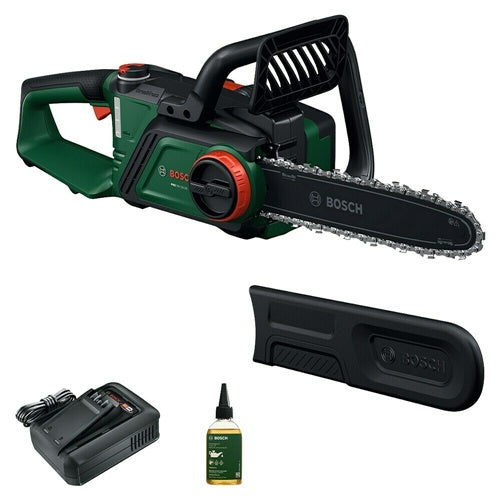 Bosch PKE18V-30-28 Cordless Chainsaw, 18 V, 4.0 Ah Lithium-Ion Battery, Brushless Motor, 30 cm Bar, POWER FOR ALL Alliance