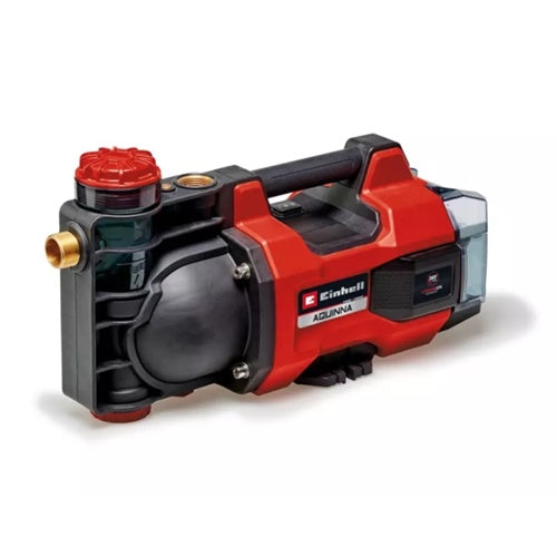 Einhell Aquinna 36/34 cordless garden pump, 2x18 V, without battery and charger, 3400 l/h flow rate, 37 m pumping height, red/black