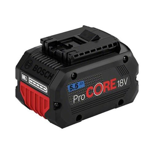 Bosch ProCORE 18V 5.5Ah Professional Cordless Battery, AMPShare Alliance, Black/Red