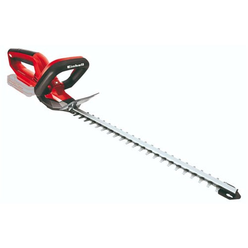 Einhell GE-CH 1846 Li-Solo cordless hedge trimmer, without battery and charger, 18 V, length 52 cm, spacing 15 mm, red/black