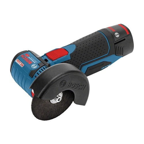 Cordless angle grinder Bosch GWS 12V-76 Professional, 12Volt, 2x Li-Ion battery 2.0 Ah, blue/black