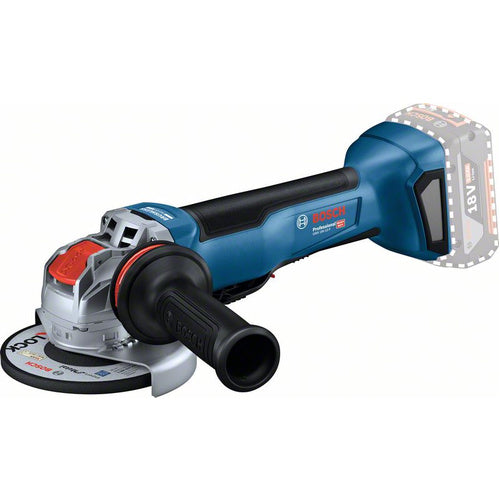 Cordless angle grinder Bosch X-LOCK GWX 18V-10 P Professional (without battery), 18 volts (blue/black, without battery and charger, in L-BOXX)