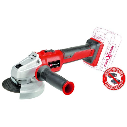 Cordless angle grinder Einhell AXXIO 18/115 Q, 18V, without battery and charger, red/black