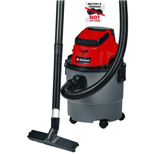 Einhell TC-VC 18/15 Li-Solo cordless wet/dry vacuum cleaner, without battery and charger, red