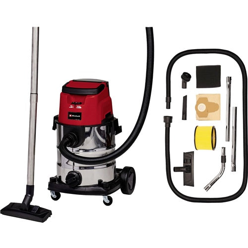 Cordless wet/dry vacuum cleaner Einhell TE-VC 36/25 Li S-Solo (2x 18Volt). without battery and charger, red