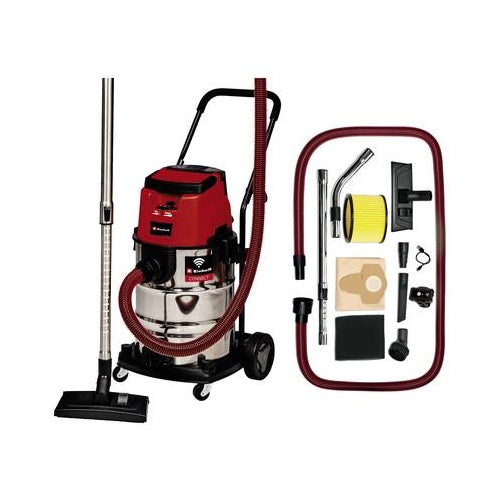 Cordless wet/dry vacuum cleaner Einhell TP-VC 36/30 S Auto - Solo, 36V (2x18V), without battery and charger, red
