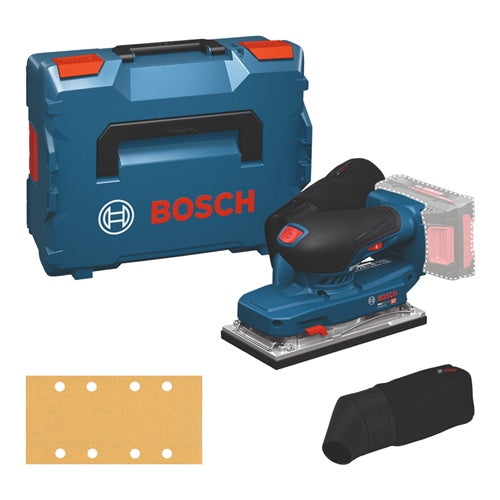 Cordless orbital sander Bosch GSS 18V-18 Professional (tool only), 18 volts (blue/black, without battery and charger, in L-BOXX)