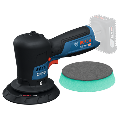 Cordless polisher Bosch GPX 12V-125 Professional (solo), 12 volts (blue/black, without battery and charger)
