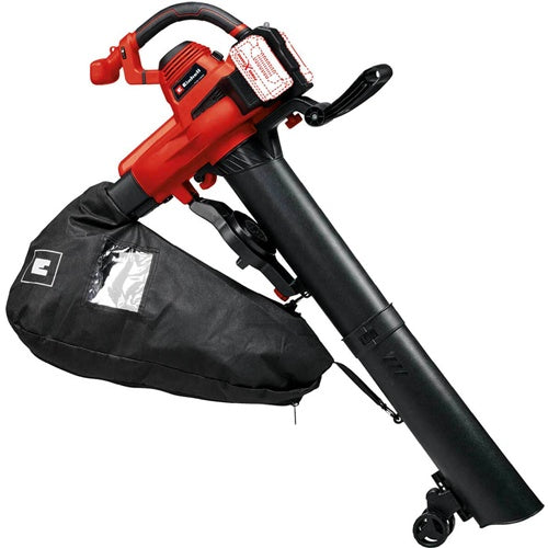 Cordless leaf vacuum cleaner EinhelL GE-CL 36/230 Li E-Solo, 2x18 V, without battery and charger, bag up to 45 l, brushless motor, red/black