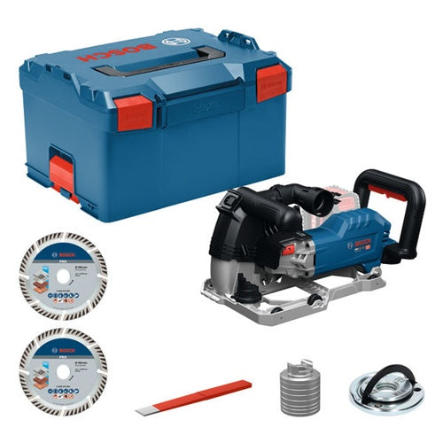 Cordless wall grinder Bosch GNF 18V-40 Professional (solo), 18 volts (blue/black, without battery and charger, in L-BOXX)