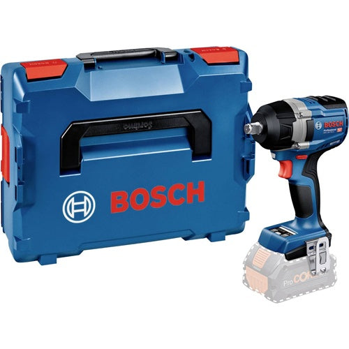 Cordless impact driver Bosch GDS 18V-750 C Professional Solo, 18 V (blue, without battery and charger, with Bluetooth module, in L-BOXX)