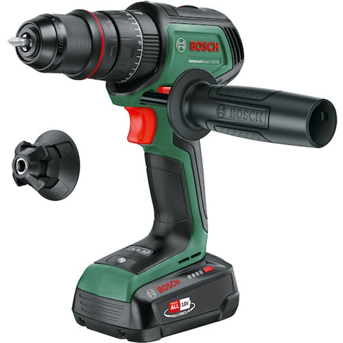 Cordless impact drill Bosch AdvancedImpact 18V-80 QuickSnap (green/black, 2x lithium-ion battery 2.5 Ah, case, POWER FOR ALL ALLIANCE)