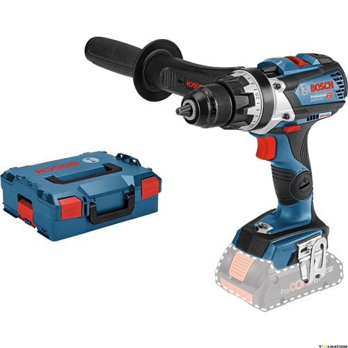 Cordless drill driver Bosch GSR 18V-110 C Professional Solo, 18V, without battery and charger, in case, blue/black