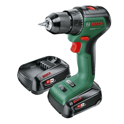 Cordless drill driver Bosch UniversalDrill 18V-60, 2x Li-Ion battery 2.0Ah, green/black