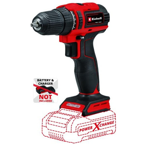 Einhell TE-CD 18/40 Li BL cordless drill/driver - Solo, without battery and charger, red/black