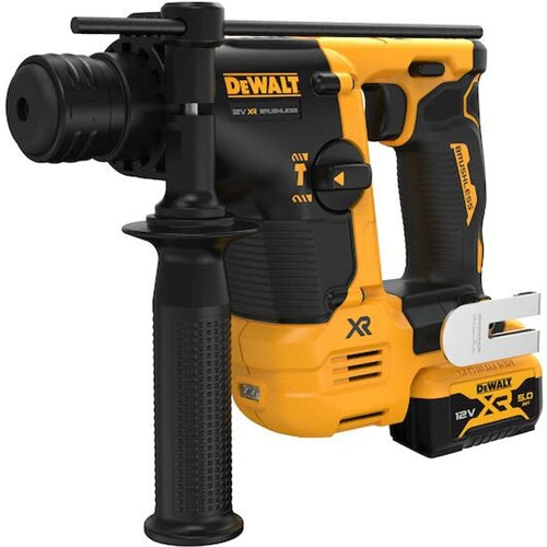 DeWalt DCH072P2 cordless drill/driver, 12 V (yellow/black, 2x 5.0 Ah lithium-ion battery, in T STAK box)