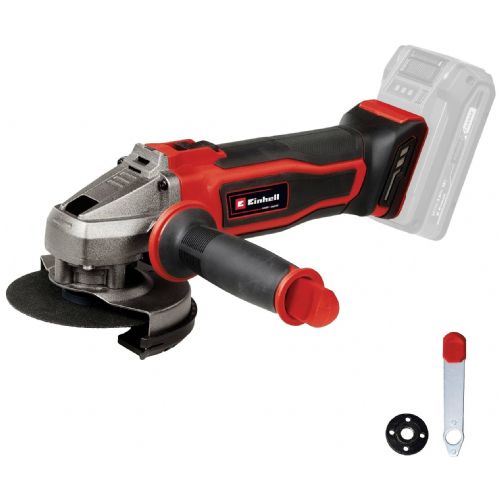 Cordless angle grinder Einhell Power X-Change TE-AG 18/115-2 Li - Solo, 18 V, without battery and charger, red/black