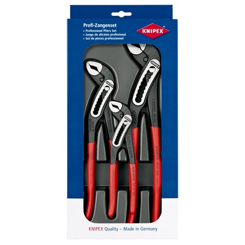 Knipex Aligator 002009V03 water pump pliers set, 3-piece, red/black (002009V03)