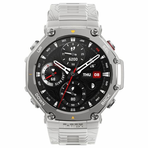 Pametna ura Amazfit T-Rex 3 48,5 mm AMOLED zaslon, vodoodpornost 10 ATM, GPS, 27 dni baterije, siva (HYROX-Modus)