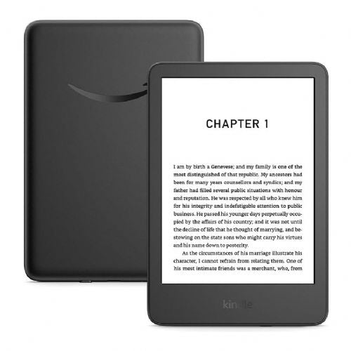 E-Reader Amazon Kindle 2024, 6 Zoll, 16 GB, schwarz, blendfrei, werbefrei, WLAN, USB-C