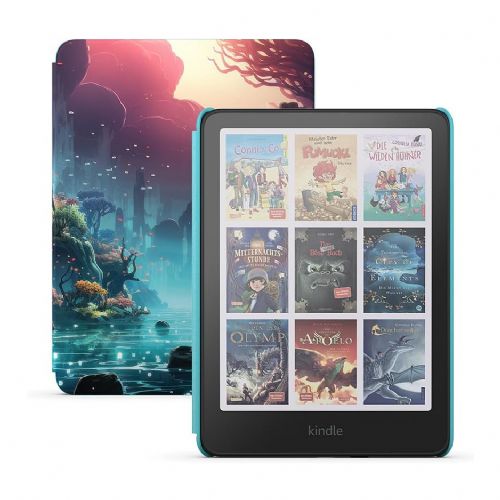 Amazon Kindle Colorsoft Kids Fantasy River 16 GB E-Reader, Farb-Touchscreen, Bluetooth, USB-C, mehrfarbig