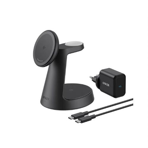 Anker MagGo 3-in-1 wireless charging stand, black
