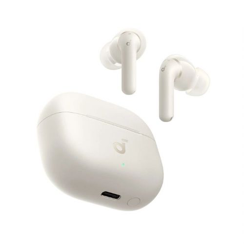 Anker Soundcore P42i wireless headphones, ANC, Hi-Res Audio, 56h battery life, 6 AI microphones, white