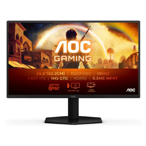Monitor AOC 25G42E 62,2 cm (24,5"), 1920x1080 (FHD), IPS, 300 cd/m2, 16:9 HDMI/DP 180 Hz 1 ms G-Sync