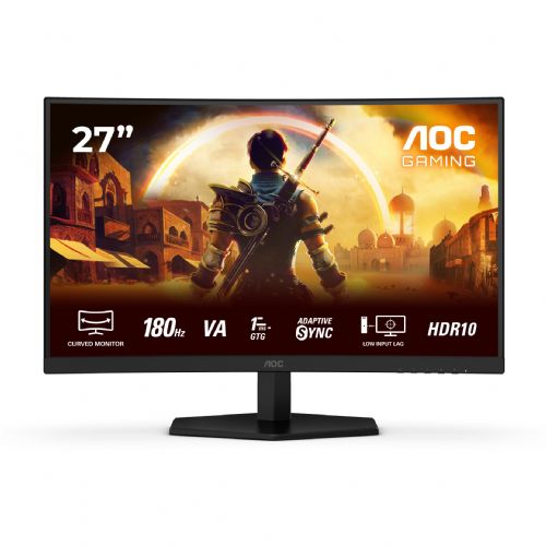 Monitor AOC C27G42E 68,6 cm (27"), 1920 x 1080 (FHD), VA, 300cd/m2, 4ms, 180Hz, HDMI+DP Ukrivljen črne barve