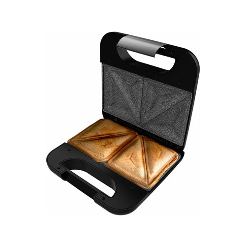 Aparat za sendviče Cecotec Rock'nToast Classic+ (nerjaveče jeklo/črna barva, 800 W, za 2 osebi)