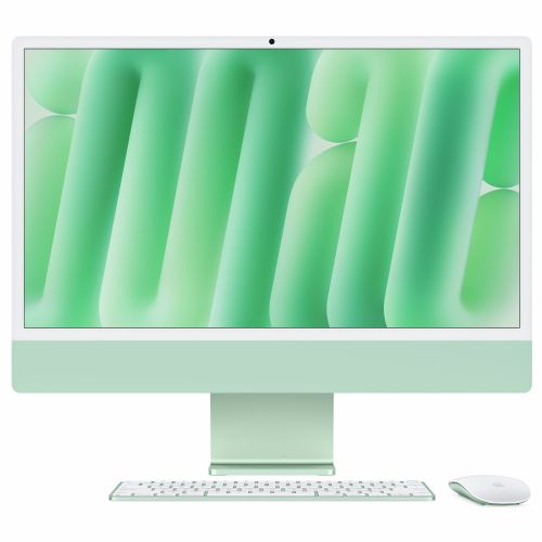 Apple Computer 24 Apple M4 / 16GB / SSD 256GB NVMe / 59,7 cm (23,5 Zoll) 4,5K Retina / DE / macOS, grün