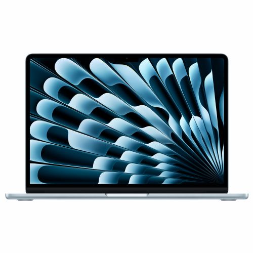 Prenosnik Apple MacBook Air: Čip Apple M5 z 10-jedrnim procesorjem in 8-jedrnim grafičnim procesorjem, 16 GB, 512 GB SSD, DE, MacOS, Sky Blue