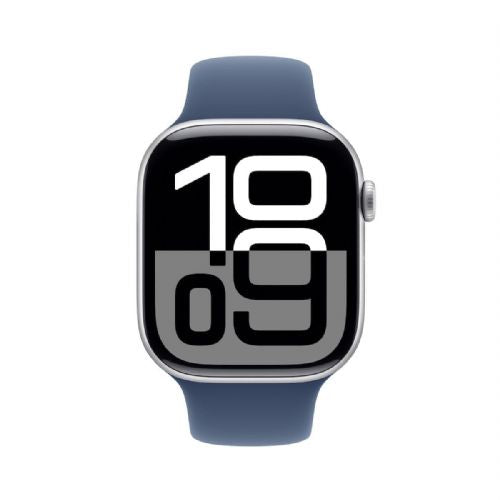 Pametna ura APPLE WATCH SERIES 10 (GPS) 46MM ALUMINUM CASE WITH DENIM SPORT BAND - M/L - SILVER