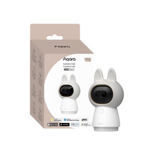 Aqara Camera Hub G350 Select 4K + 2.5K dual camera security camera, 9× hybrid zoom, 360° panorama, IR night vision, Wi-Fi 6
