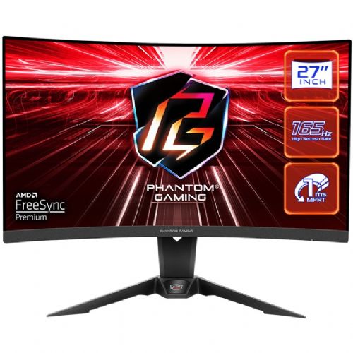 Monitor ASRock PG27Q15R2A 68,6 cm (27"), 1920x1080 (FHD), 16:9 HDMI/DP ukrivljen 165Hz QHD