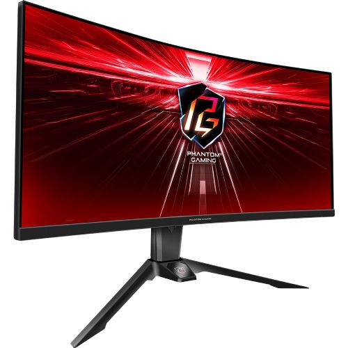 Monitor ASRock PG34WQ15R2B 86,4 cm (34"), 21:9 HDMI/DP ukrivljen 165Hz WQHD
