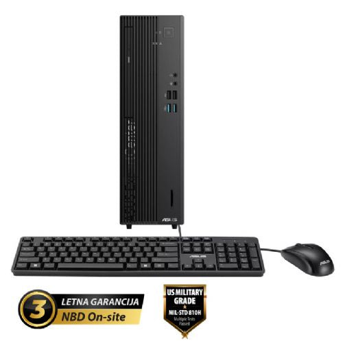 Namizni računalnik ASUS ExpertCenter D7 SFF Core i7-14700 32GB 1TB DVD Windows 11 Pro tipkovnica + miška  (D701SER-WB75D0X)