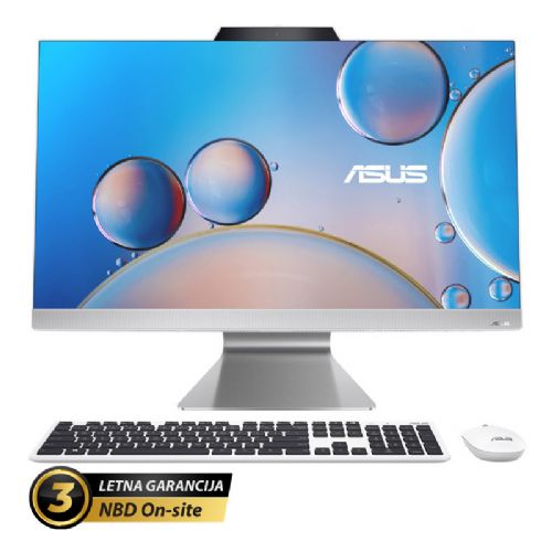Računalnik AiO Asus F3702WFAK R5-7520U/16GB/SSD 1TB NVMe/68,58 cm ( 27") FHD/BrezOS, srebrna (F3702WFAK-WPE0010)