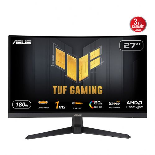 Monitor Asus TUF Gaming VG27VQ3B 68,6 cm (27 Zoll), 1920 x 1080 FHD, 16:9, VA, 250 cd/m2,1 ms, schwarz