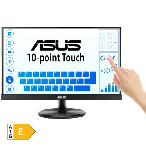 Monitor Asus VT229H, 54,6 cm (21,5"), 1920x1080 FHD, IPS, 5ms, TOUCH, HDMI, VGA, črn (90LM0490-B02170)