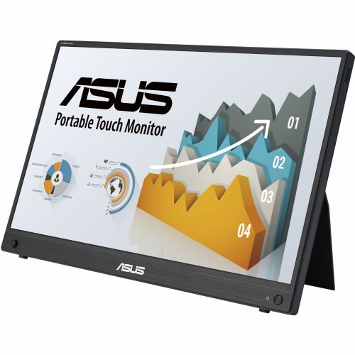 Prenosni monitor Asus ZenScreen MB16AHT 39,6 cm (15,6"), 1920 x 1080 FHD, 16:9, IPS, Touch, 250cd/m2, 5ms, črna
