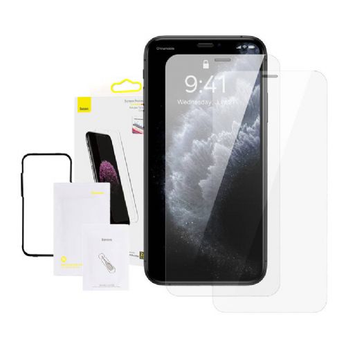 Baseus 0.3mm Full Glass Tempered Glass Film (2-Pack) for iPhone XS Max/11 Pro Max 6.5 inch