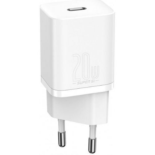 Baseus adapter home charger 220V Super-SI Quick Charge 20W input Type C - Original (EU Blister) white