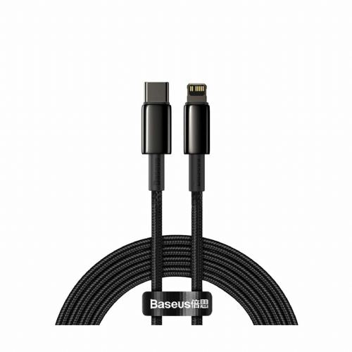 Baseus cable TypeC/Lightning 2m 20W PD Tungsten braided black CATLWJ-A01