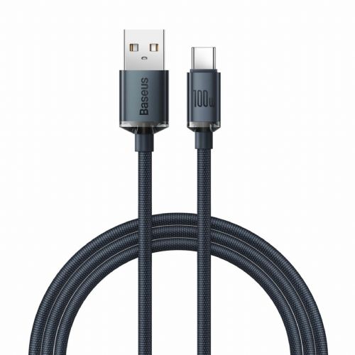 Baseus cable USB A-C 1.2m 100W PD Crystal shine black CAJY000401