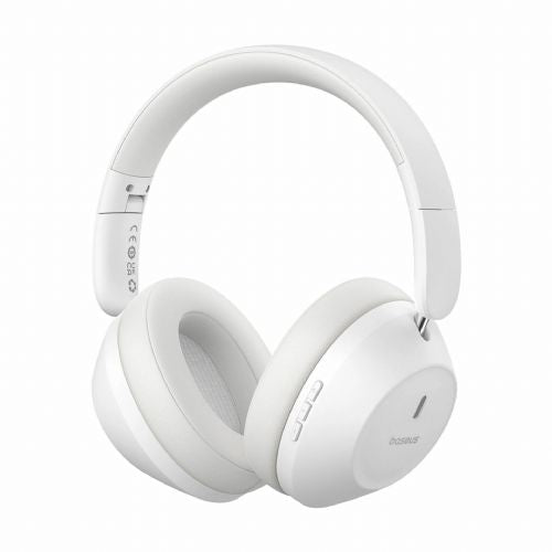 Baseus white bluetooth headphones Bass 30 Max